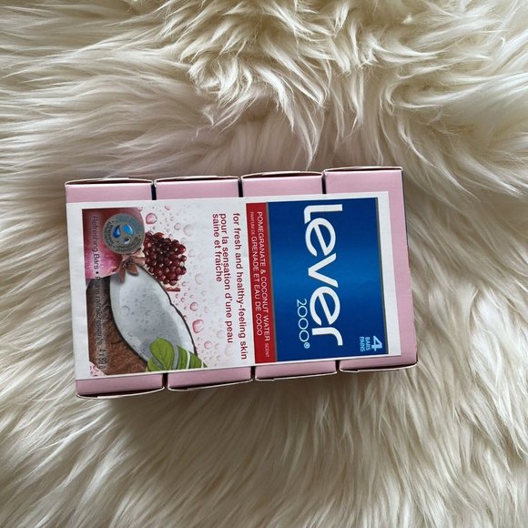 4 Pack Lever 2000 Pomegranate & Coconut Water Bar Soap 89g Discontinued Vintage - Picture 5 of 6